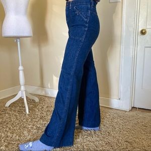 Authentic Hippie 1970s Vintage Bell Bottom Jeans